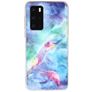 Mobigear Marble Huawei P40 Hülle Flexibles TPU Backcover - Blau