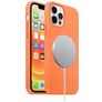 Mobigear Rubber Touch iPhone 12 Pro Max Silikon MagSafe Backcover - Orange