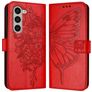 Mobigear Butterfly Samsung Galaxy Z Fold 6 Hülle Klapphülle Geldbörse - Rot