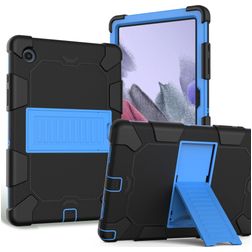 Mobigear ShieldStand Samsung Galaxy Tab A8 10.5 (2021) Hülle Kunststoff,Silikon Backcover + Ständer - Schwarz / Blau