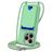 Mobigear Lanyard Card iPhone 16 Pro Silikon Handykette mit Kartenhalter - Grün