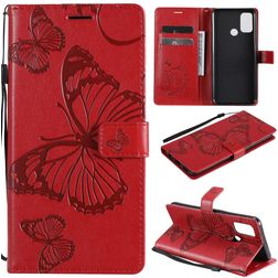 Mobigear Butterfly OPPO A53 Hülle Klapphülle Geldbörse - Rot