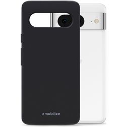 Mobilize Rubber Gelly Google Pixel 8 Hülle Flexibles TPU Backcover - Matt Black