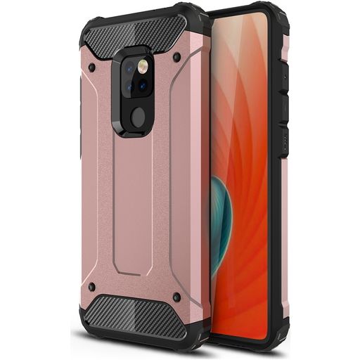Mobigear Outdoor Huawei Mate 20 Hülle Hardcase Backcover Stoßfest - Roségold