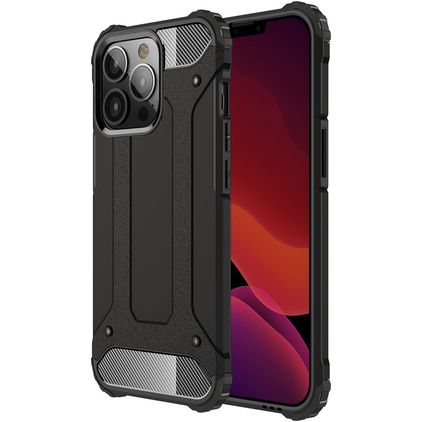 Mobigear Outdoor iPhone 13 Pro Max Hülle Hardcase Backcover Stoßfest - Schwarz