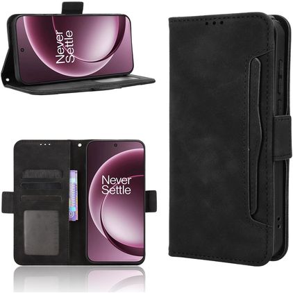 Mobigear Slide Wallet OnePlus 15 Hülle Klapphülle Geldbörse - Schwarz