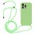 Mobigear Lanyard iPhone 14 Pro Silikon Handykette - Grün