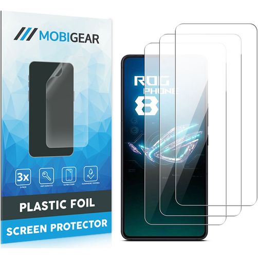 Mobigear ASUS ROG Phone 8 Displayschutz Schutzfolie - Hüllenfreundlich (3er Pack)