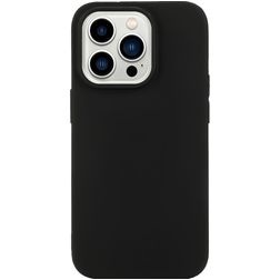 Mobigear Colors iPhone 14 Pro Max Hülle Flexibles TPU Backcover - Schwarz