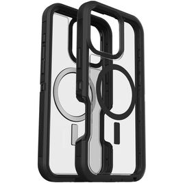 Otterbox Defender iPhone 16 Pro Max MagSafe Hülle Hardcase Backcover Stoßfest - Transparent / Schwarz