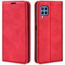 Mobigear Retro Slim Samsung Galaxy M22 Hülle Klapphülle Geldbörse - Rot