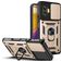 Mobigear Armor Ring Cam Slide POCO F4 GT Hülle Hardcase Backcover Stoßfest mit Ringhalter und Kamera Slider - Gold