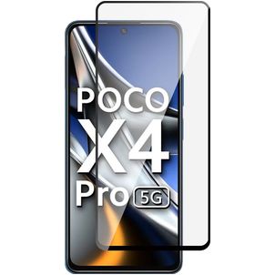 Mobigear Premium POCO X4 Pro 5G Panzerglas Gehärtetes Glas Displayschutz - Hüllenfreundlich - Schwarz