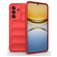 Mobigear Bumpy Samsung Galaxy A37 Hülle Flexibles TPU Backcover - Rot