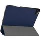 Mobigear Tri-Fold Gel iPad Pro 12.9 Zoll (2022) Hülle Klapphülle + Stifthalter - Blau