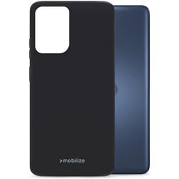 Mobilize Rubber Gelly Motorola Moto G24 Hülle Flexibles TPU Backcover - Matt Black