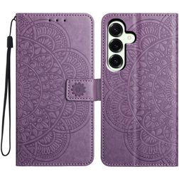 Mobigear Mandala Samsung Galaxy A17 Hülle Klapphülle Geldbörse - Lila