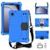 Mobigear HexStrap Samsung Galaxy Tab A9 (2023) EVA-Schaumstoff Backcover + Schultergurt - Blau