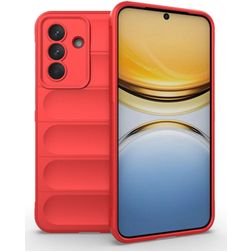 Mobigear Bumpy Samsung Galaxy A37 Hülle Flexibles TPU Backcover - Rot