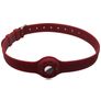Mobigear Apple AirTag Hülle Flexibles Silikon Halsband - 23.5 - 47.5 cm - Weinrot