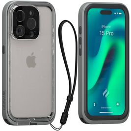 Catalyst Total Protection iPhone 15 Pro Hülle Hardcase Backcover Stoßfest - Grau