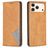 Mobigear Rhombus Slim iPhone 17 Pro Max Hülle Klapphülle - Cognac