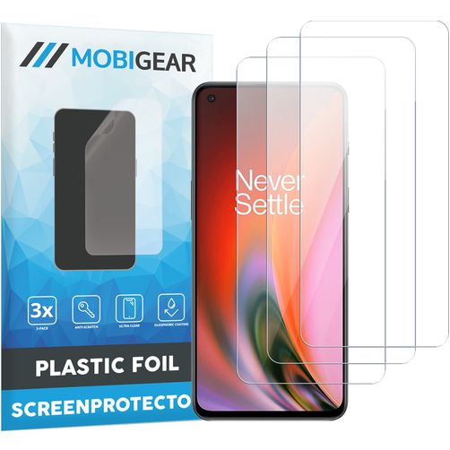 Mobigear OnePlus Nord 2 Displayschutz Schutzfolie - Hüllenfreundlich (3er Pack)