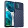 Mobigear Groove Motorola Moto G42 Hülle Flexibles TPU Backcover - Blau