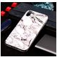 Mobigear Marble iPhone XS Max Hülle Flexibles TPU Backcover - Weiß