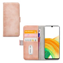 Mobilize Elite Gelly Samsung Galaxy A33 Hülle Klapphülle Geldbörse - Soft Pink