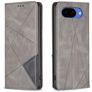 Mobigear Rhombus Slim Google Pixel 10a Hülle Klapphülle - Grau
