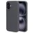 Mobiparts iPhone 16 Silikon Hülle Backcover - Urban Grey
