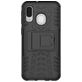Mobigear Tire Samsung Galaxy A40 Hülle Hardcase Backcover Stoßfest mit Ständer - Schwarz