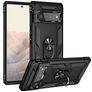 Mobigear Armor Ring Google Pixel 6 Pro Hülle Hardcase Backcover Stoßfest mit Ringhalter - Schwarz