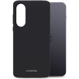 Mobilize Rubber Gelly OnePlus Nord 5 Hülle Flexibles TPU Backcover - Schwarz