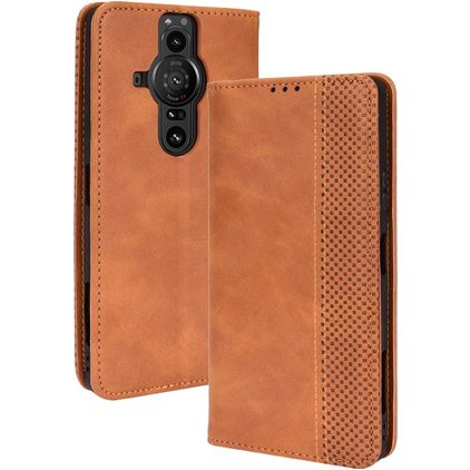 Mobigear Sensation Sony Xperia Pro-I Hülle Klapphülle Geldbörse - Braun