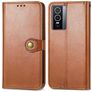 Mobigear Snap Button Vivo Y76 Hülle Klapphülle Geldbörse - Braun