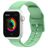 Mobigear Dashed Silikon Apple Watch Armband Dornschließe - 49/46/45/44 mm - Pastellgrün