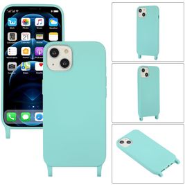 Mobigear Lanyard iPhone 14 Plus Silikon Handykette - Türkis