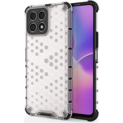 Mobigear Honeycomb HONOR X8 Hardcase Backcover Shockproof - Weiß