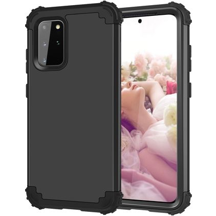 Mobigear Ultra Tough Samsung Galaxy S20 Plus Hülle Hardcase Backcover Stoßfest - Schwarz