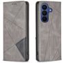 Mobigear Rhombus Slim Samsung Galaxy S26 FE Hülle Klapphülle - Grau