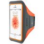 Mobiparts Comfort Fit Handyhalterung Joggen iPhone SE (2016) Sporthülle Neopren Sportarmband - Neon Orange