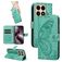Mobigear Butterfly Xiaomi 15T Klapphülle Portemonnaie - Grün