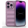 Mobigear Bumpy iPhone 15 Pro Hülle Flexibles TPU Backcover - Lila