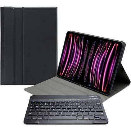 Mobilize Detachable Bluetooth Keyboard iPad Pro 11 Zoll (2024) Hülle QWERTZ Bluetooth Tastatur Klapphülle - Schwarz