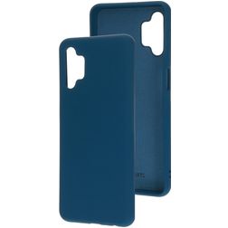 Mobiparts Samsung Galaxy A32 5G Silikon Hülle Backcover - Blueberry Blue