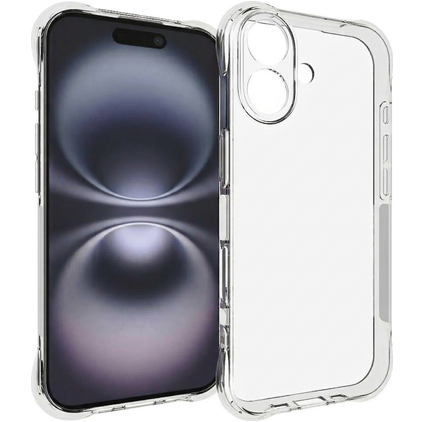 Mobigear Cushion Durchsichtig iPhone 17 Hülle Flexibles TPU Backcover - Transparent