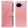 Mobigear Flowers Google Pixel 10a Hülle Klapphülle Geldbörse - Roségold
