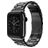 Mobigear Antwerp Edelstahl Apple Watch Armband Faltschließe - 49/46/45/44 mm - Schwarz
